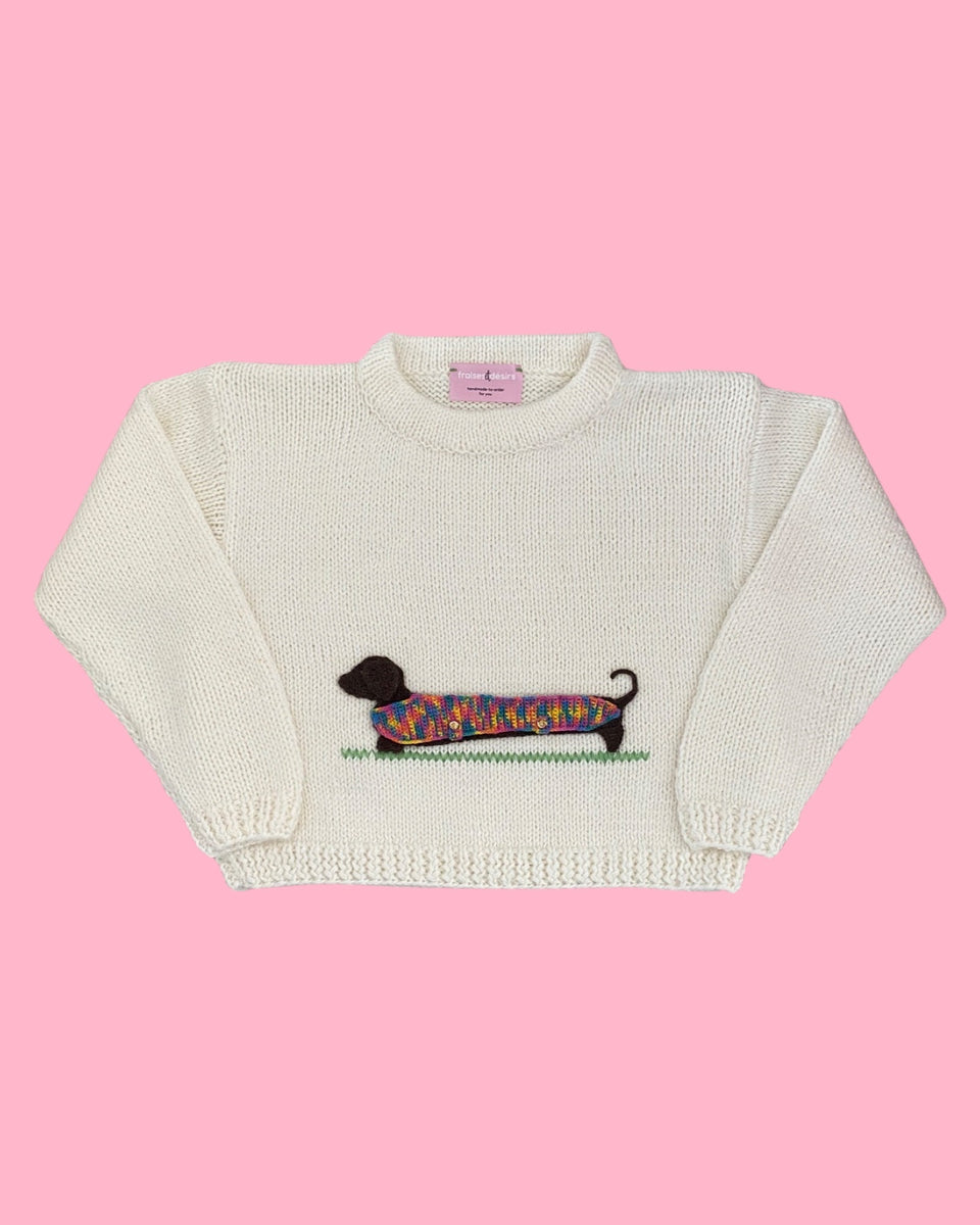 The Sausage Dog sweater fraisesetdesirs