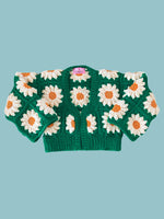 Carica l&#39;immagine nel visualizzatore di Gallery, Cardigan in lana Colossal Daisies
