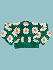 Cardigan in lana Colossal Daisies