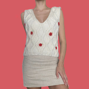 Gilet Fiori e Losanghe