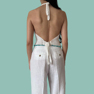 Top Halter Sirena - Bianco