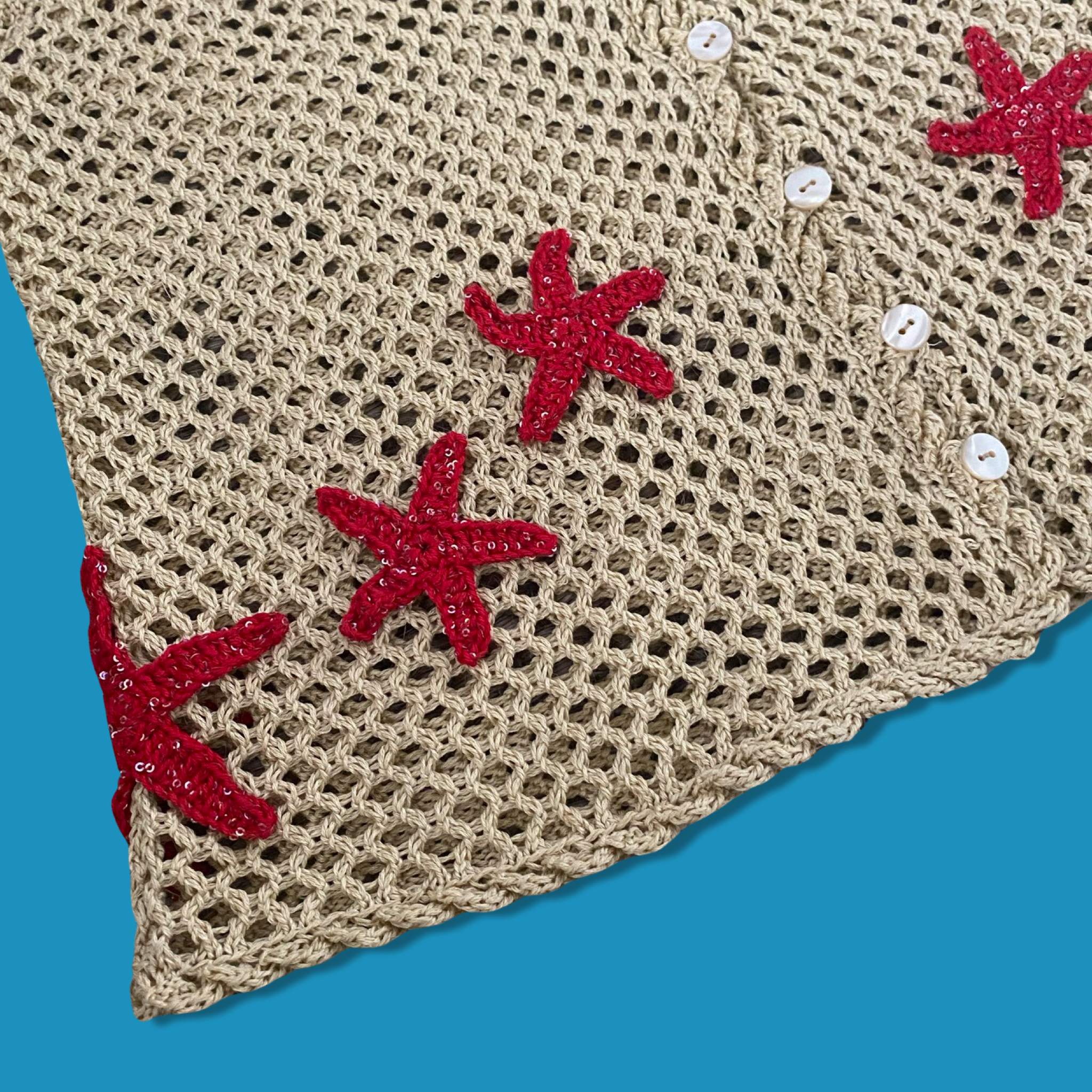 Starfish openwork vest