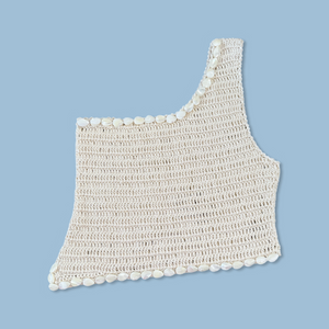 Top Asimmetrico Venere - Crema