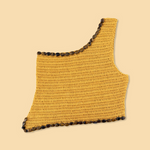 Carica l&#39;immagine nel visualizzatore di Gallery, Top Asimmetrico Venere - Giallo senape
