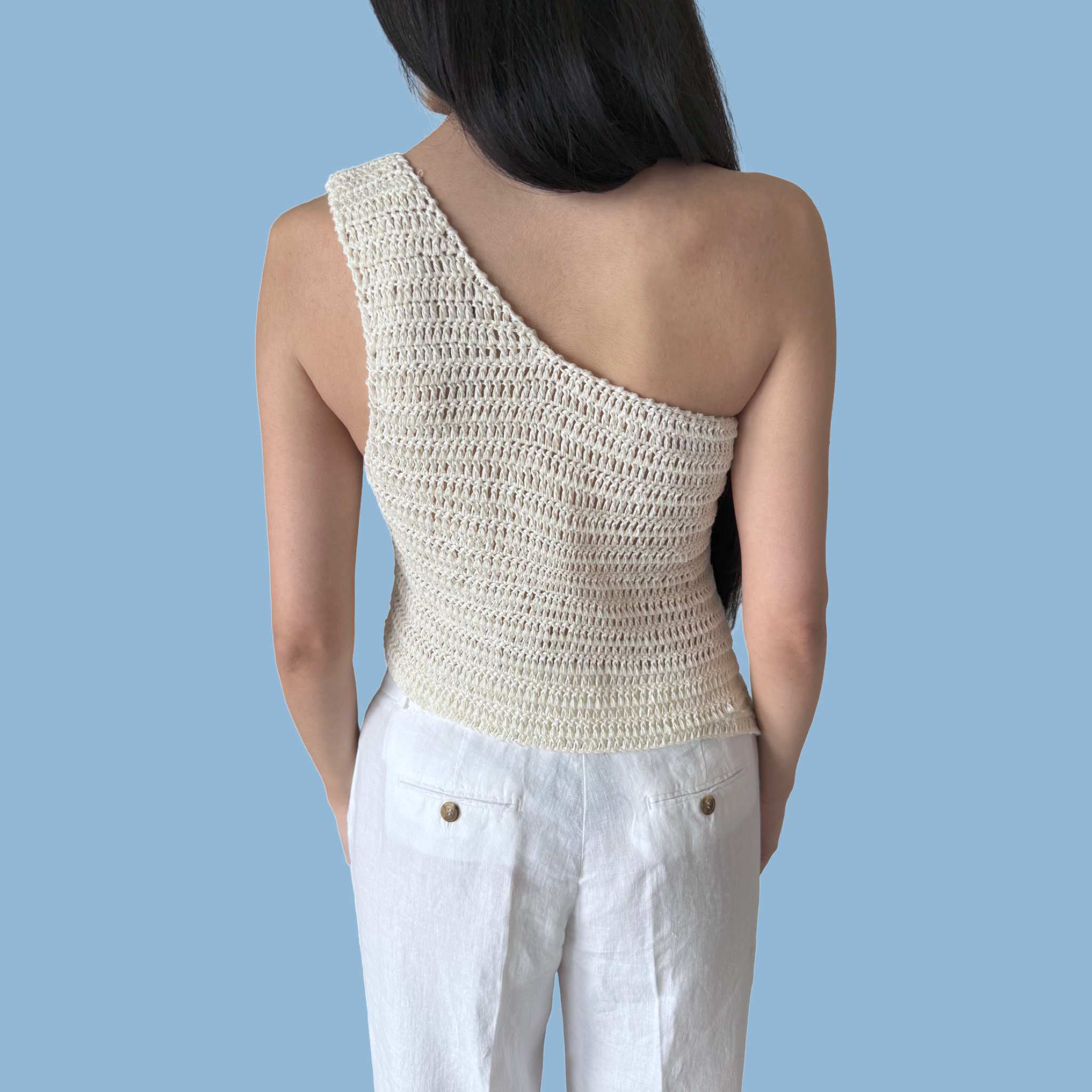 Top Asimmetrico Venere - Crema