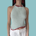Load image into Gallery viewer, Mermaid halter top - Light blue

