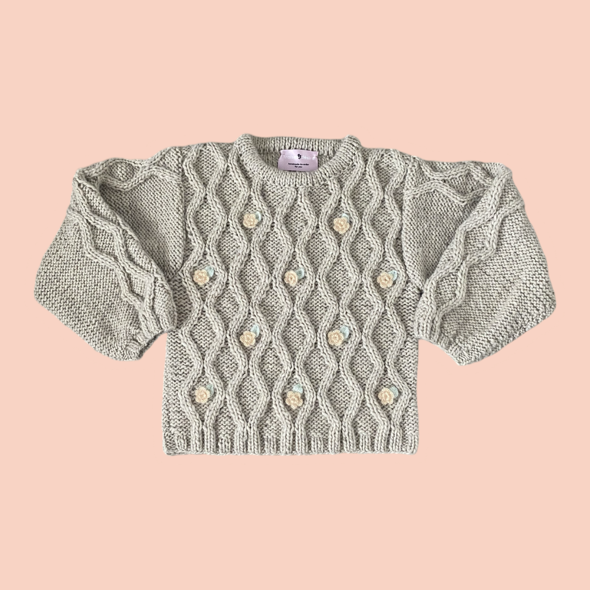 Flowers and Lozenge sweater