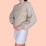 Load image into Gallery viewer, Flowers and Lozenge sweater
