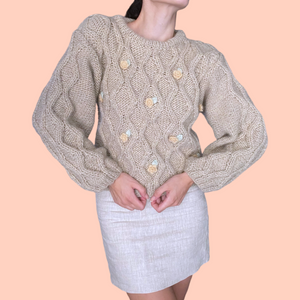 Flowers and Lozenge sweater