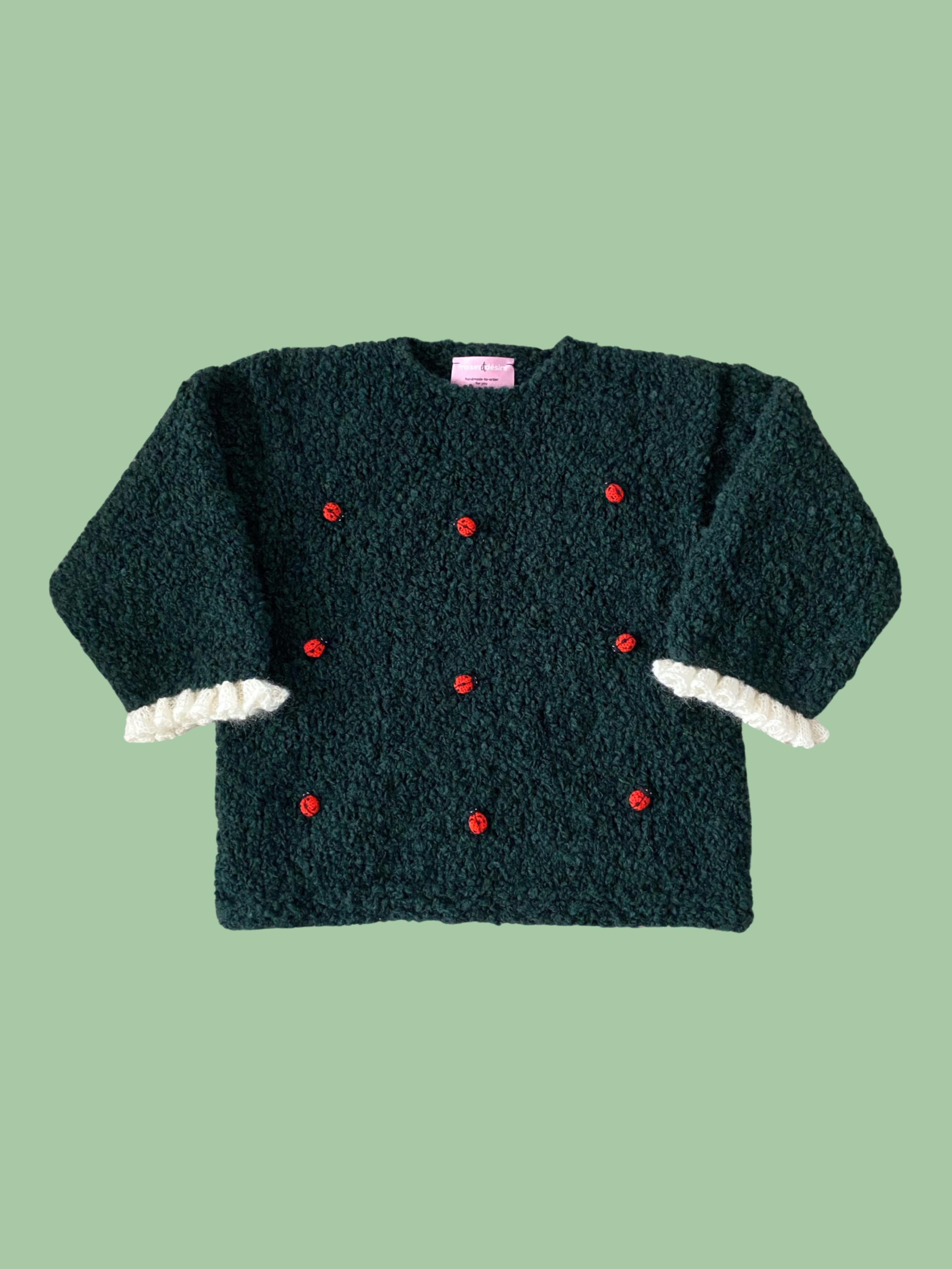 Maglione bouclé Ladybug