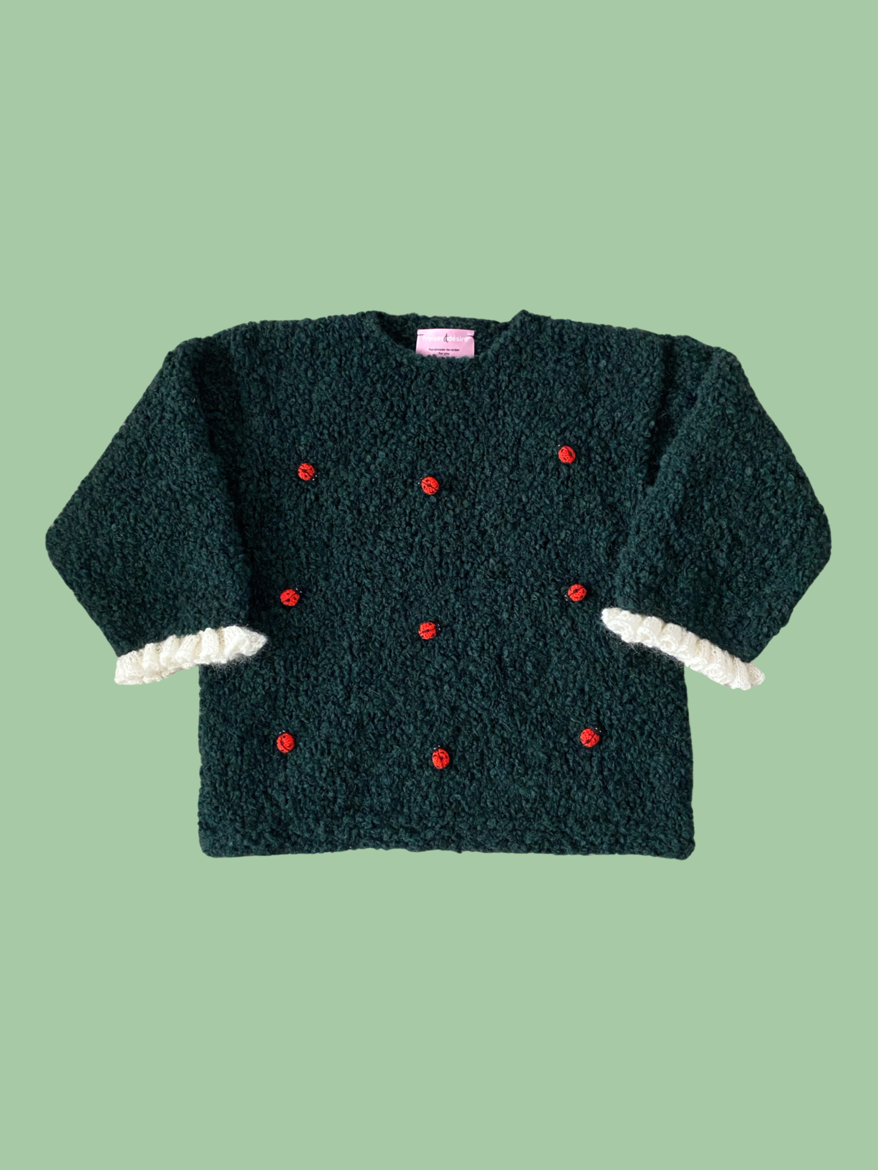 Boucle' Sweater Ladybug
