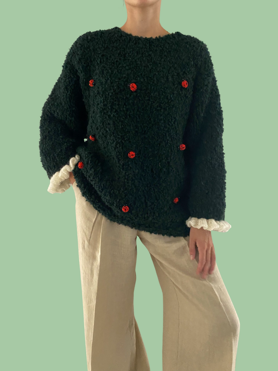 Boucle' Sweater Ladybug – fraisesetdesirs