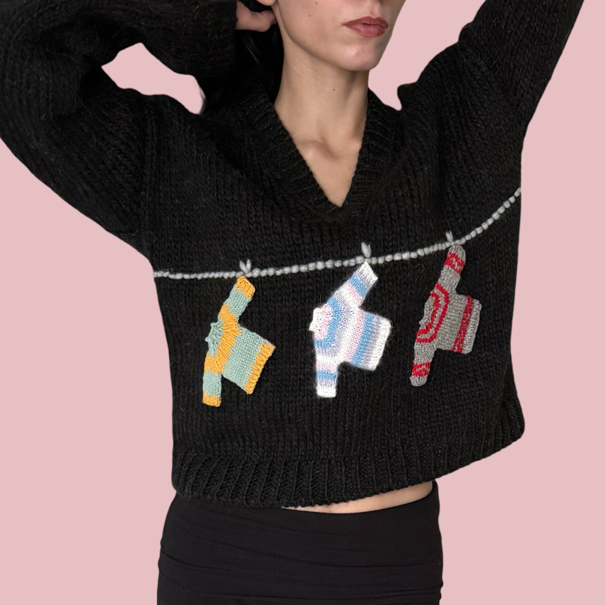 V-Neck Sweater – Laundry Mishaps