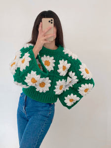 Maglione in lana Colossal Daisies