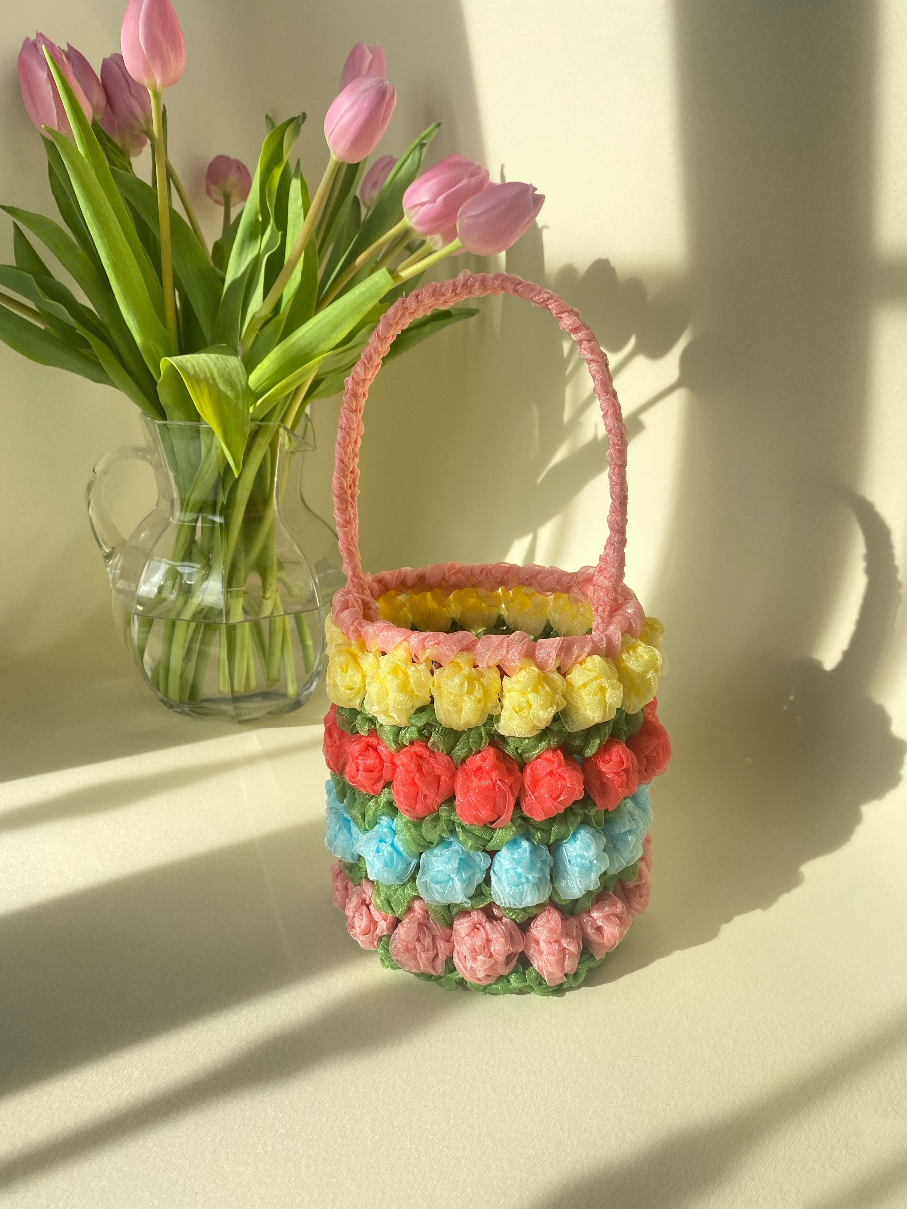 Oh My Tulips  bucket bag