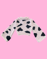 Cargar imagen en el visor de la galería, Holy Cow hand-knitted sweater
