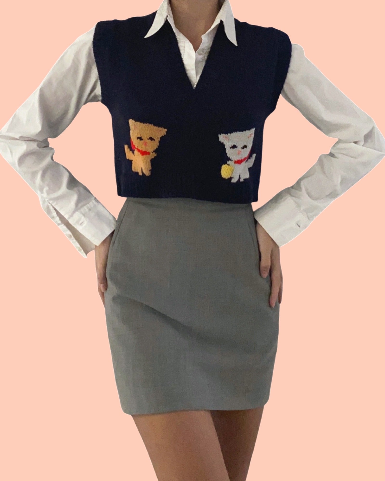Les Chats wool vest
