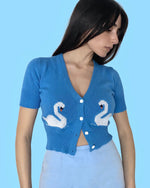 Cargar imagen en el visor de la galería, Swan Lake cotton cardigan
