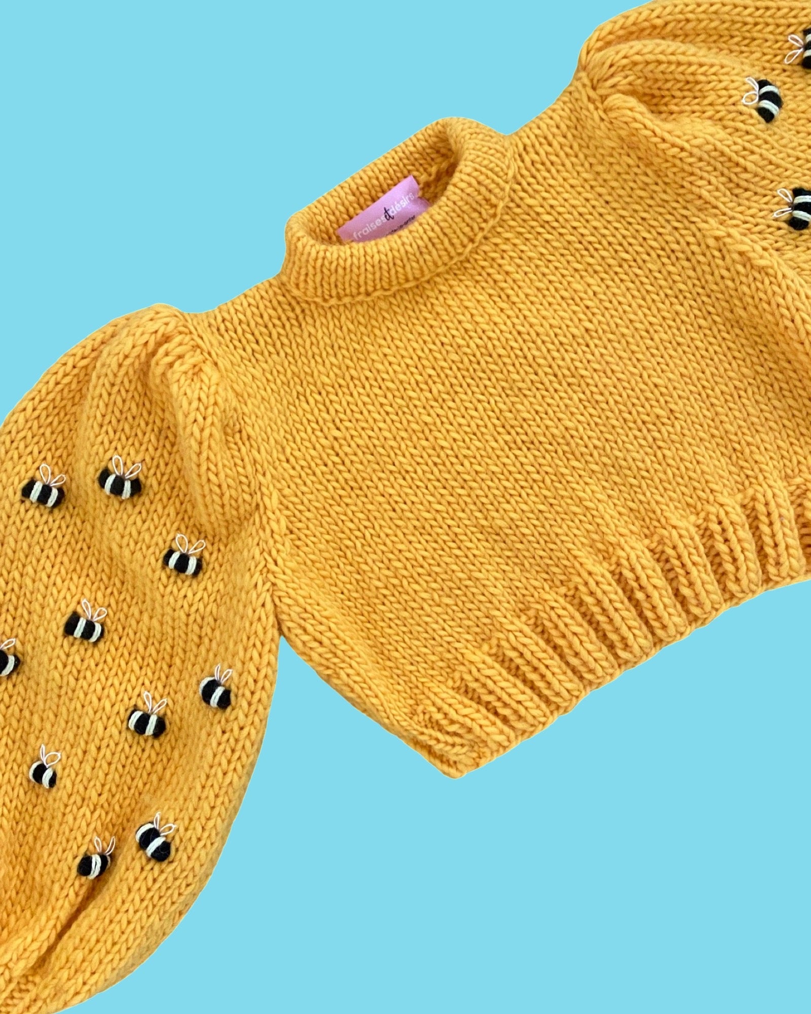 Save The Bees hand-knitted sweater