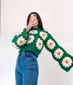 Carica l&#39;immagine nel visualizzatore di Gallery, Maglione in lana Colossal Daisies
