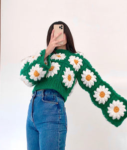 Maglione in lana Colossal Daisies