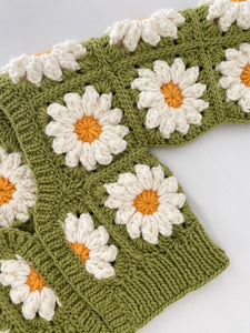 Cardigan in lana Colossal Daisies