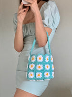 Load image into Gallery viewer, Love me-Love me not crochet mini bag
